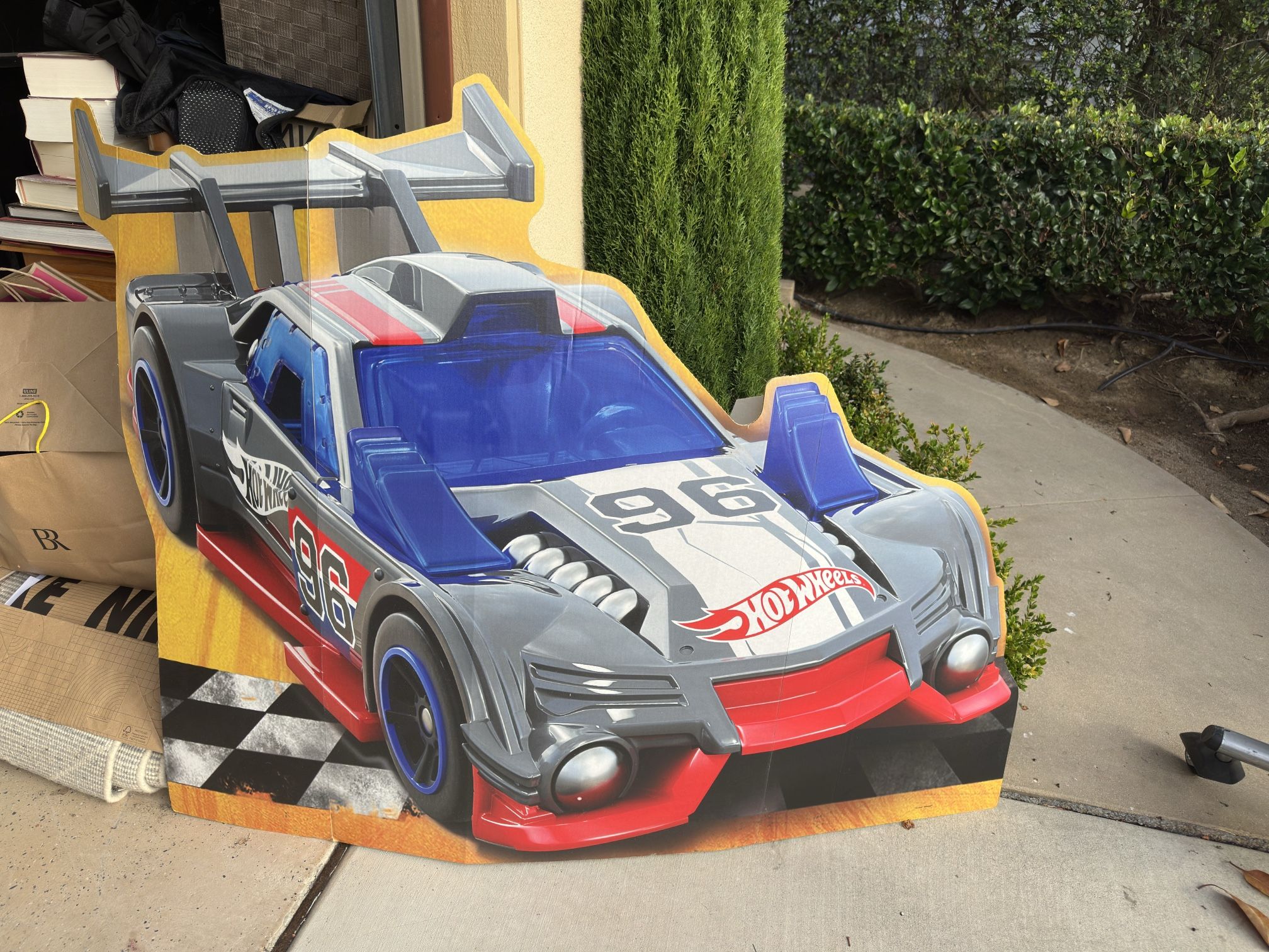 FREE - Race Car Cut Out - Hot Wheels Wild Racer Cardboard Cutout 