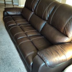 Beautiful Leather Couch For Sale.