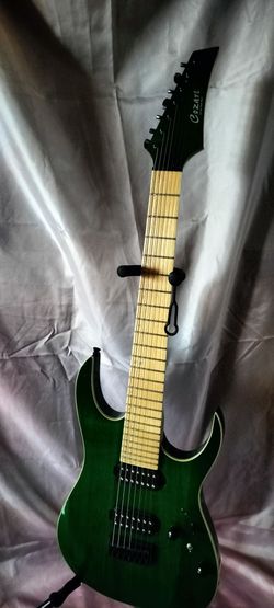 Like new Cozart 7 string electric guitar with new gig bag