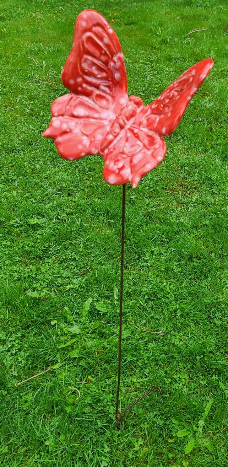 Beautiful Ceramic Butterfly Yard Decor