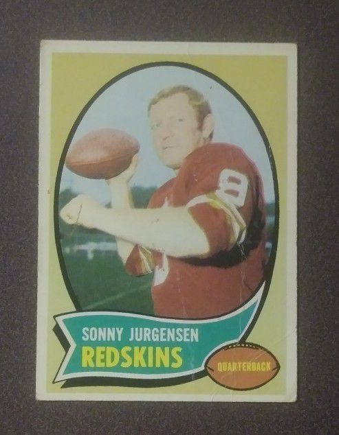 1970 Topps Sonny Jurgensen Kansas City Chiefs #200 Hall Of Fame HOF Football Card Vintage Collectible NFL