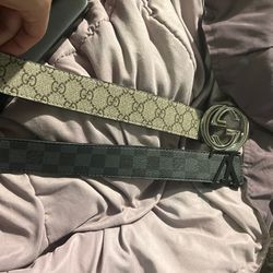 LV and Gucci Belt 