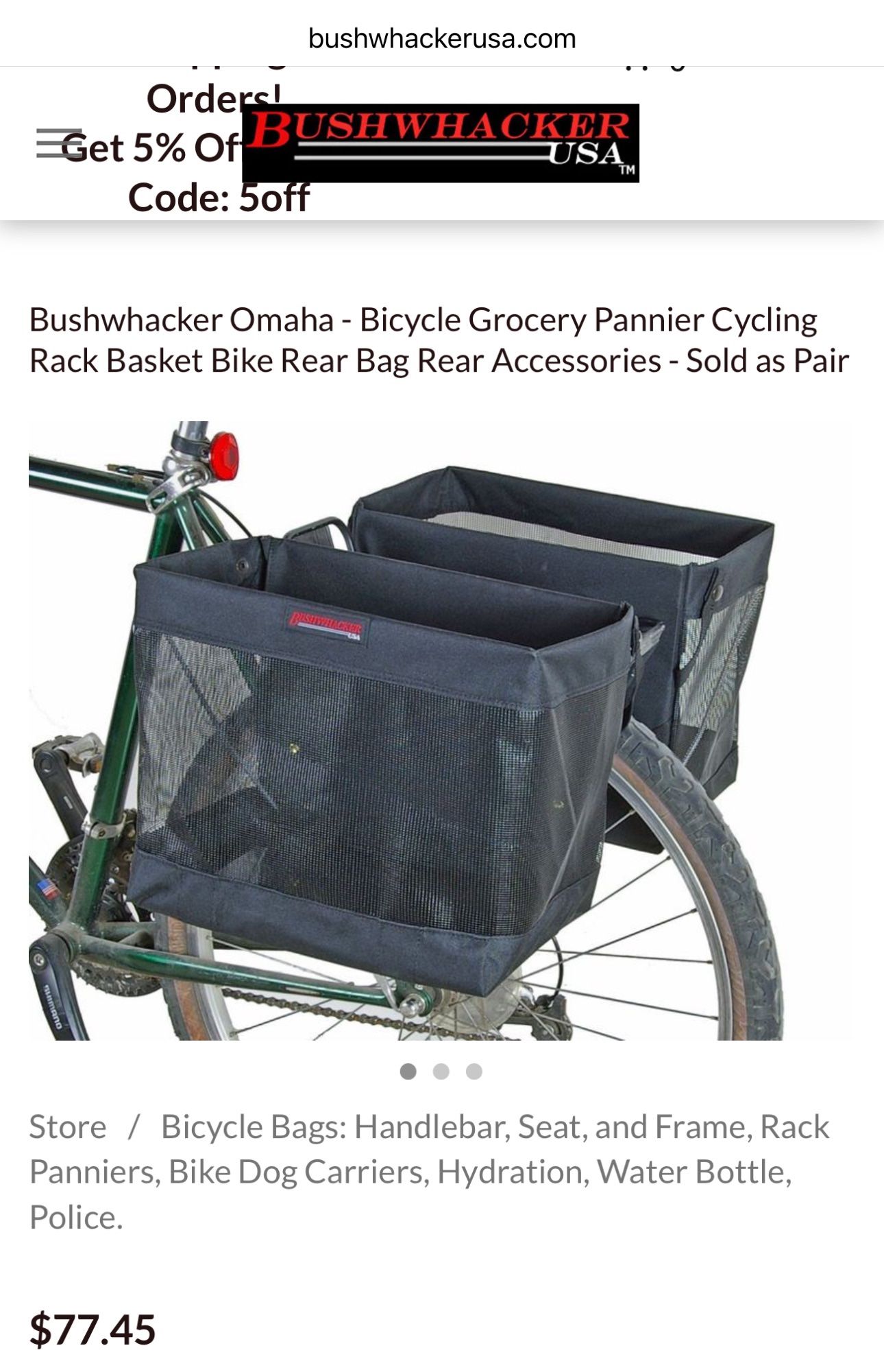 bicycle bags 2 Ps
