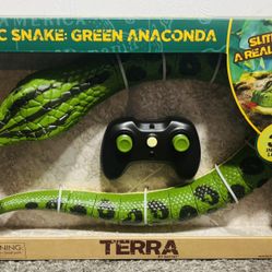 New Remote Control Terra Green Snake Toy 