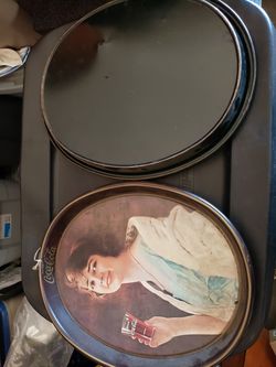 SET OR 2 COCA COLA SERVING TRAYS FROM 1973
