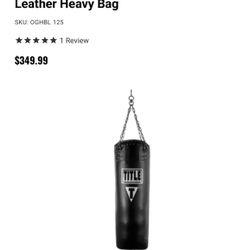 Title Leather Heavy Bag