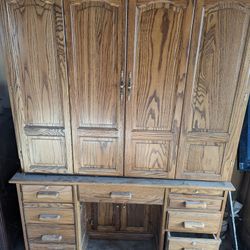 Office Center Computer Stand Real Wood