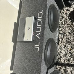 JL audio Subs Box And Amp 