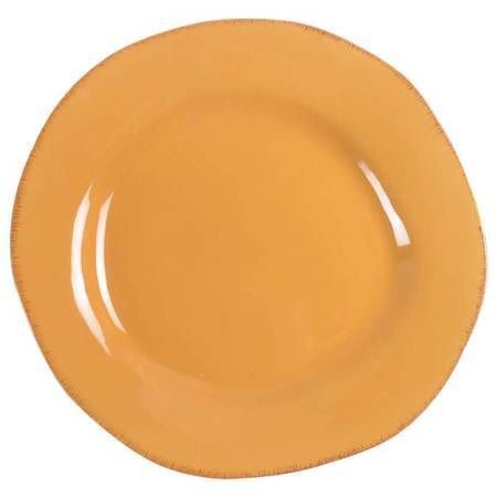 Pier1 Earthenware Dinner Plates Elemental Honey Yellow Set of 2