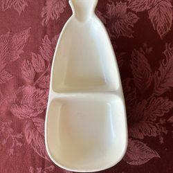 ROYAL HAEGER Pottery Serving Dish W/ Spoon Rest, Mid-Century, Pre-Loved, Great Condition