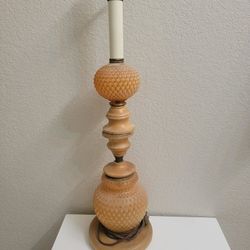 Vintage Hobnail Or 22k Table Lamp