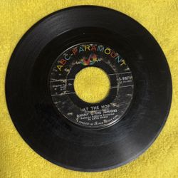 This is a Danny & The Juniors "At The Hop" 7-inch, 45 RPM vinyl record single on the ABC-Paramount label. 