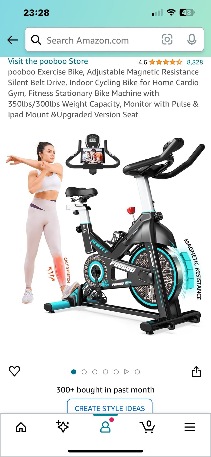 Pooboo Exercise Bike For Sale