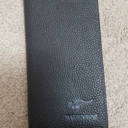 Men Bifold ultra thin long/short leather ID window wallet zipper coin purse