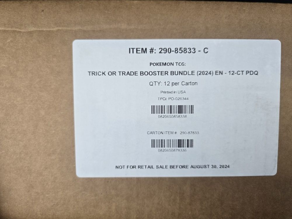 Pokemon 2024 Trick Or Trade Case