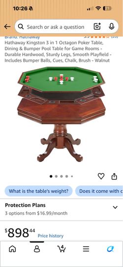 Garage Sale - Poker/Bumper Pool table-TV