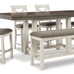 New Ashley Furniture Counter Height Dining Set