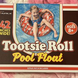 Tootsie Roll Pool Float 42 Inches Wide New