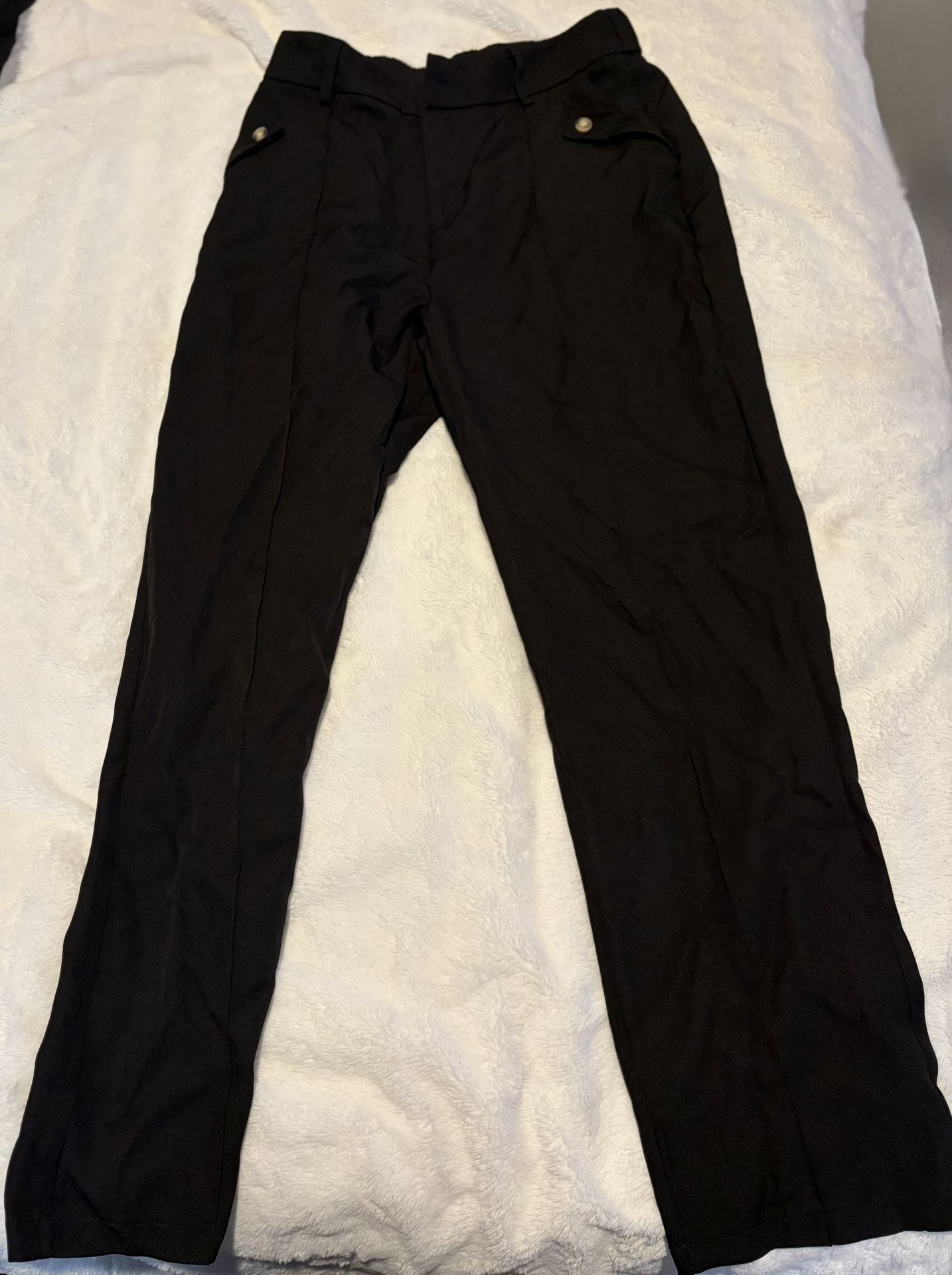 SHEIN Classic Black Dress Pants with Pockets
