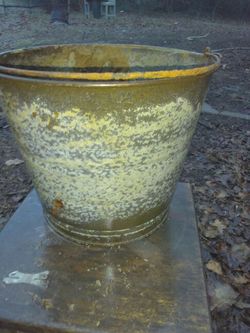 Vintage minnow bucket