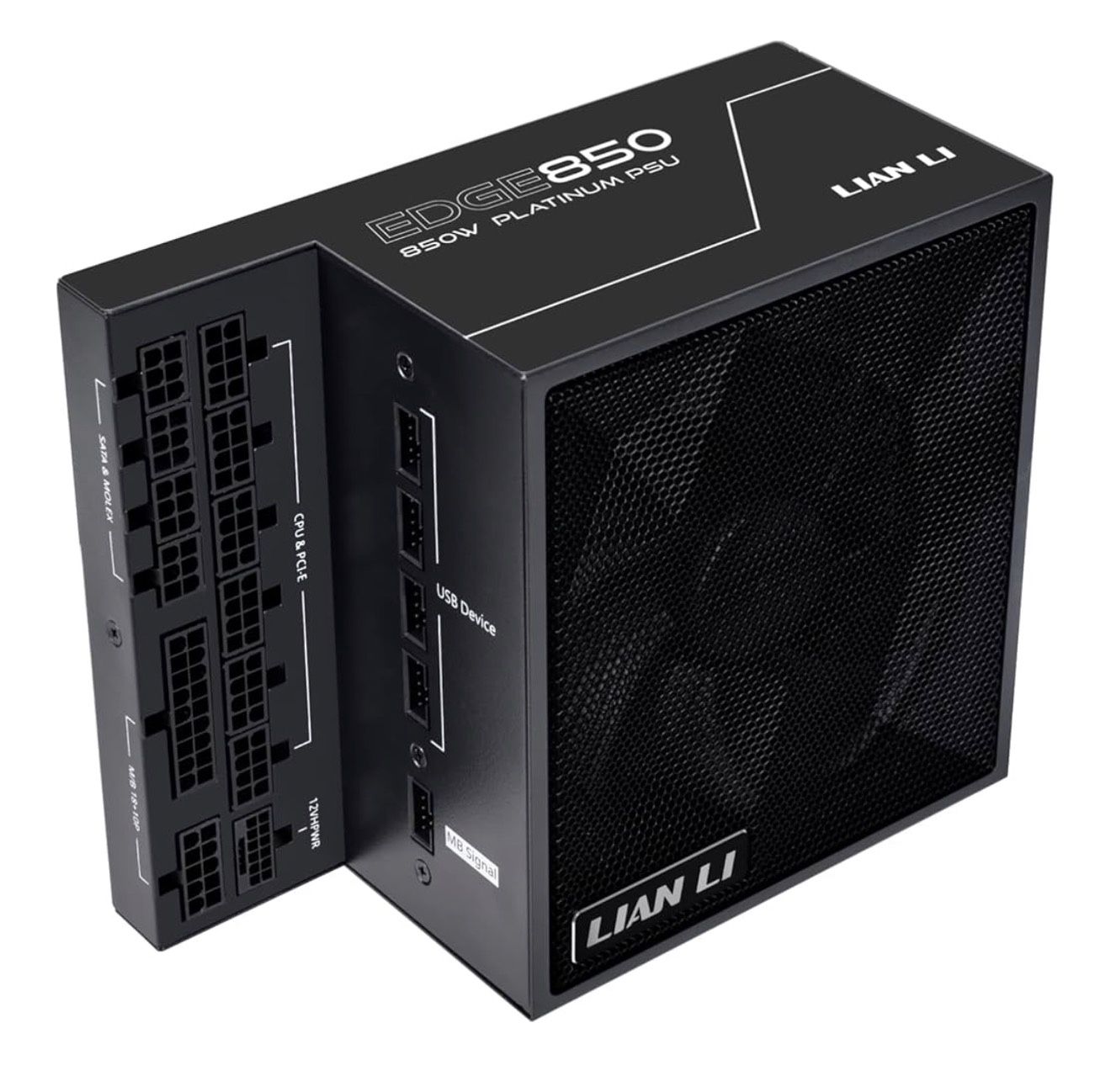 Lian Li Edge Series-850W Full Modular Power Supply-80 Plus Platinum-ATX 3.0, 3.1-PCIE 5.1-L-Shape