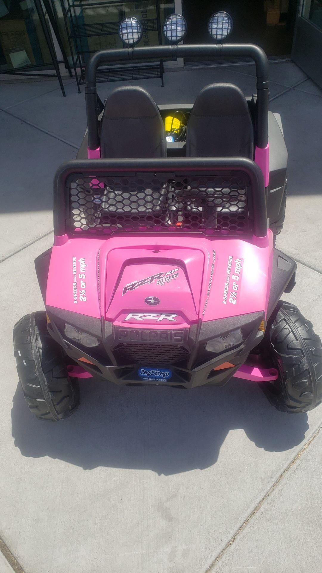 Peg Perego 12V Polaris RZR 900 Powered Ride-On - Pink