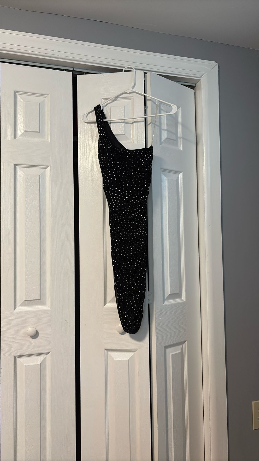 Black Rhinestones Dress