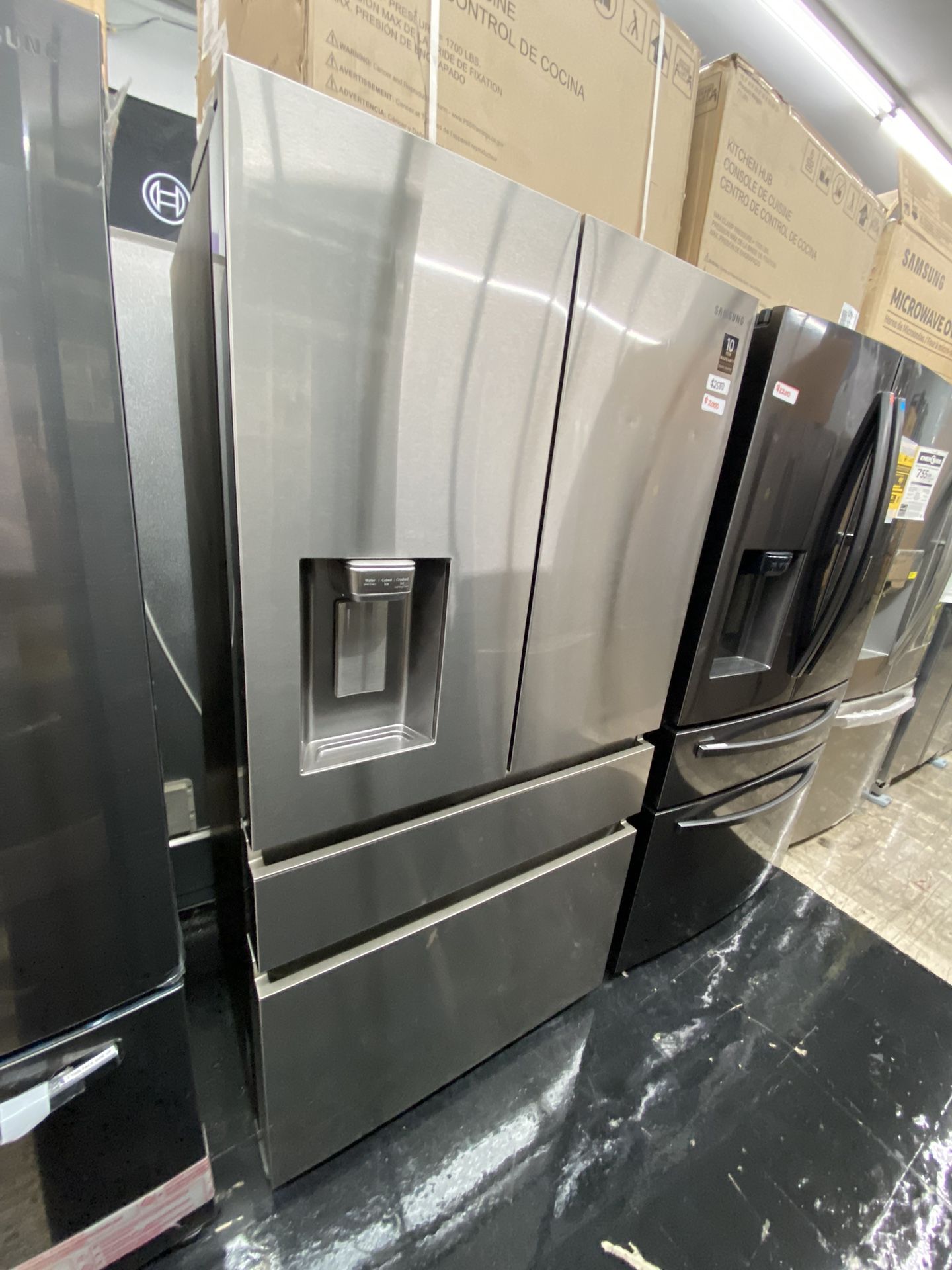 Samsung 4 Door Counter Depth Refrigerator Recessed Handles New