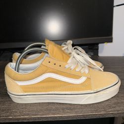 Golden Yellow Vans Old Skool Size 8