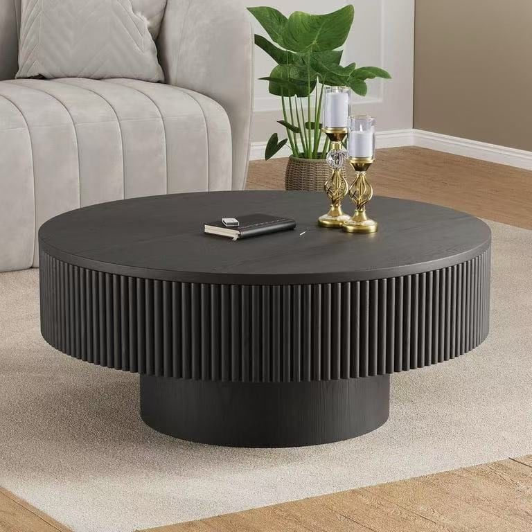 ❤️🔥 35" Round Fluted Coffee Table