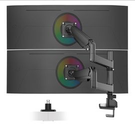 Dual Monitor Arm for 13-49 Inch Ultrawide Screens, Heavy Duty Monitor Mount for 2 Monitors up to 44lbs