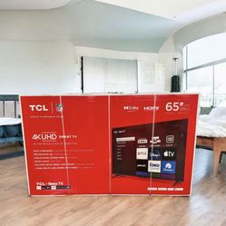 HD283 65” TcL smart 4k led Uhd tv floor model 