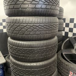 Set Of 4 Matching Tires All Season Like New Firestone Firehawk 225/45R18