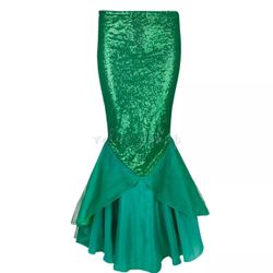 Women Ladies Sequined Mermaid Tail