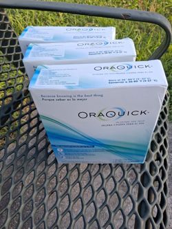 (3) boxes Oraquick (in home HIV tests)