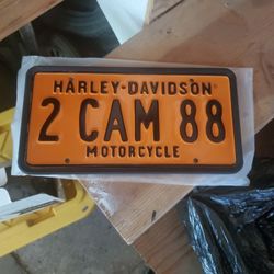 Harley Davidson Plate