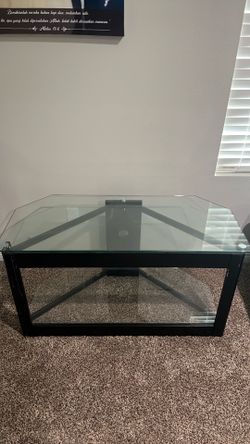 42” Glass TV Stand