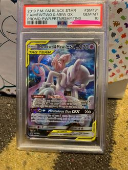 Mewtwo and mew tagteam psa 10