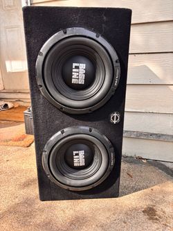 Alpine bass subwoofers and box