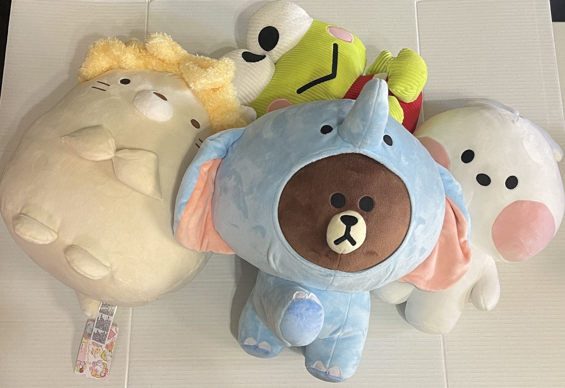 Line Friends And San Rio Plushies