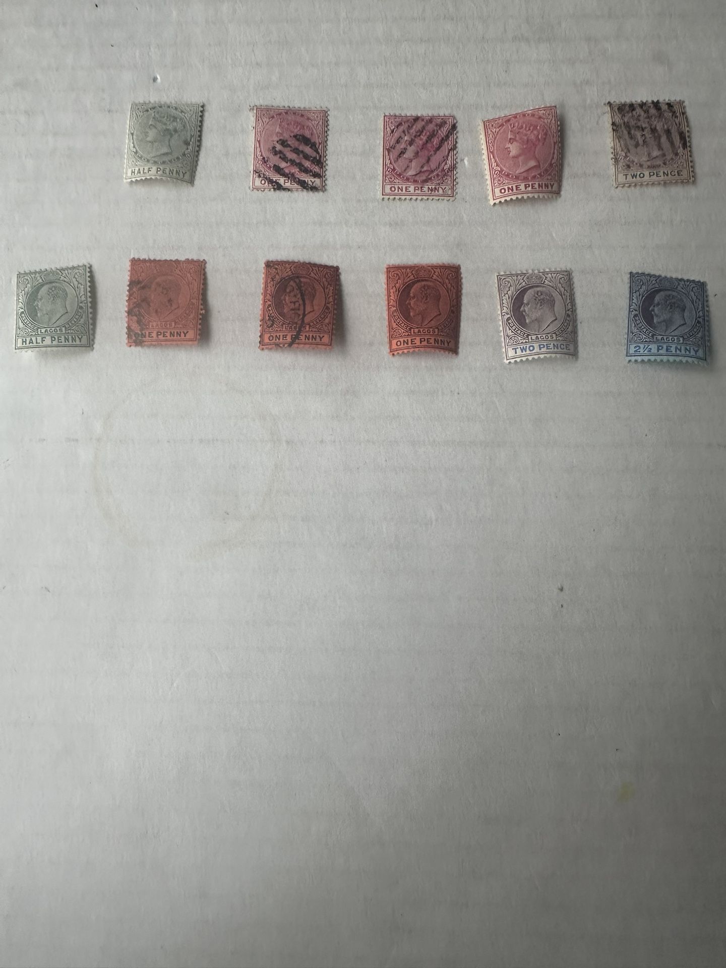 Lagos Stamp Group Of 11 