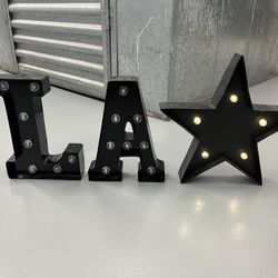 LA Marquee Signs About 12”