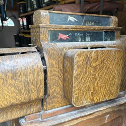 8 Drawer Oak Cabinet National Cash Register 