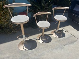 3 adjustable bar stools - price is for all 3
