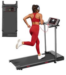 MCRG Walking Pad with Handle Bar, 3.5HP Electric Running Walking Pad Treadmill with Handles, 0.6-10.0MPH Portable Small Treadmill with Handle Bar for 