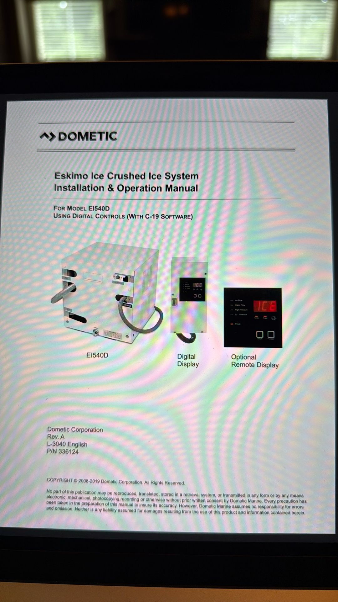 Dometic Eskimo Ice Crushed System EI540D