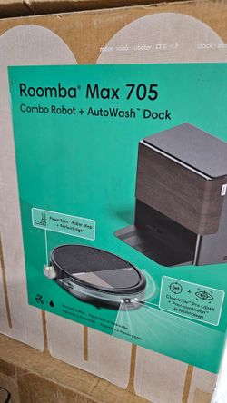iRobot Roomba Max 705 Combo Robot + AutoWash Dock (Vacuum & Mop)