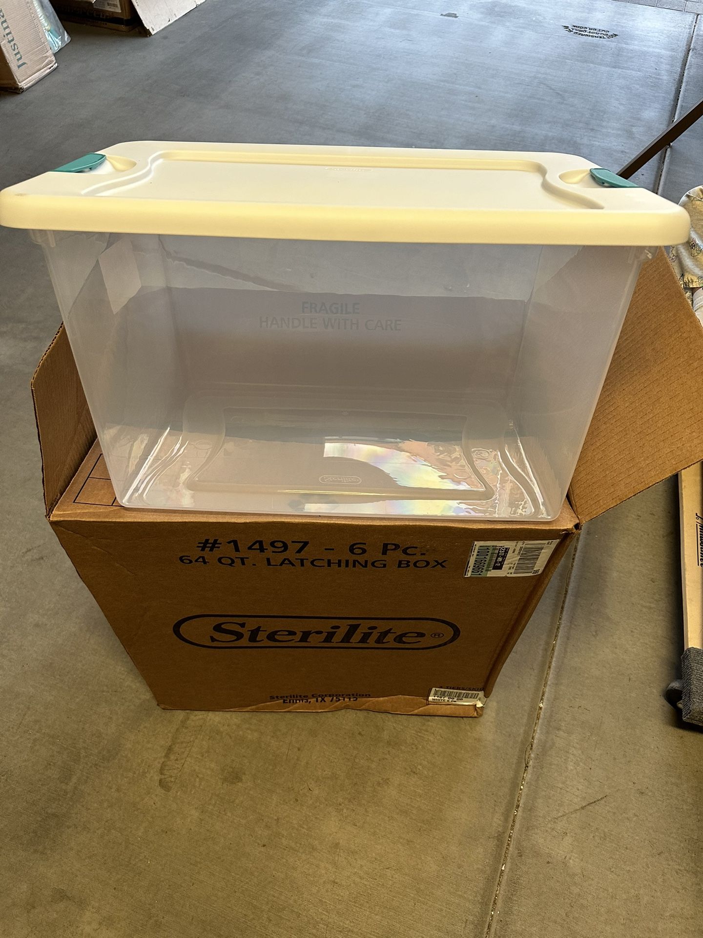 Sterilite 64 Qt. Latching Storage Box - 6 Pack New 