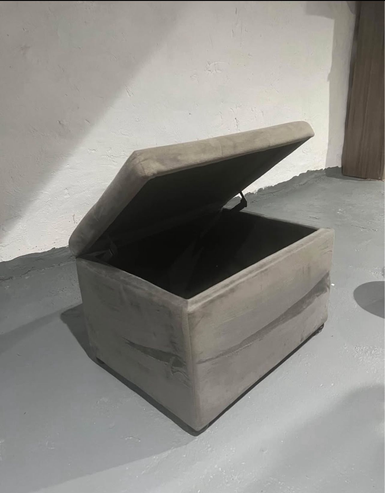 Gray Storage Bench