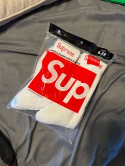 (BEST OFFER) white supreme socks pack